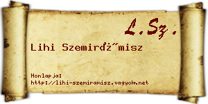 Lihi Szemirámisz névjegykártya